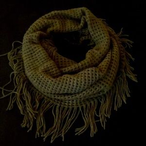 Olive fringe infinity scarf!!